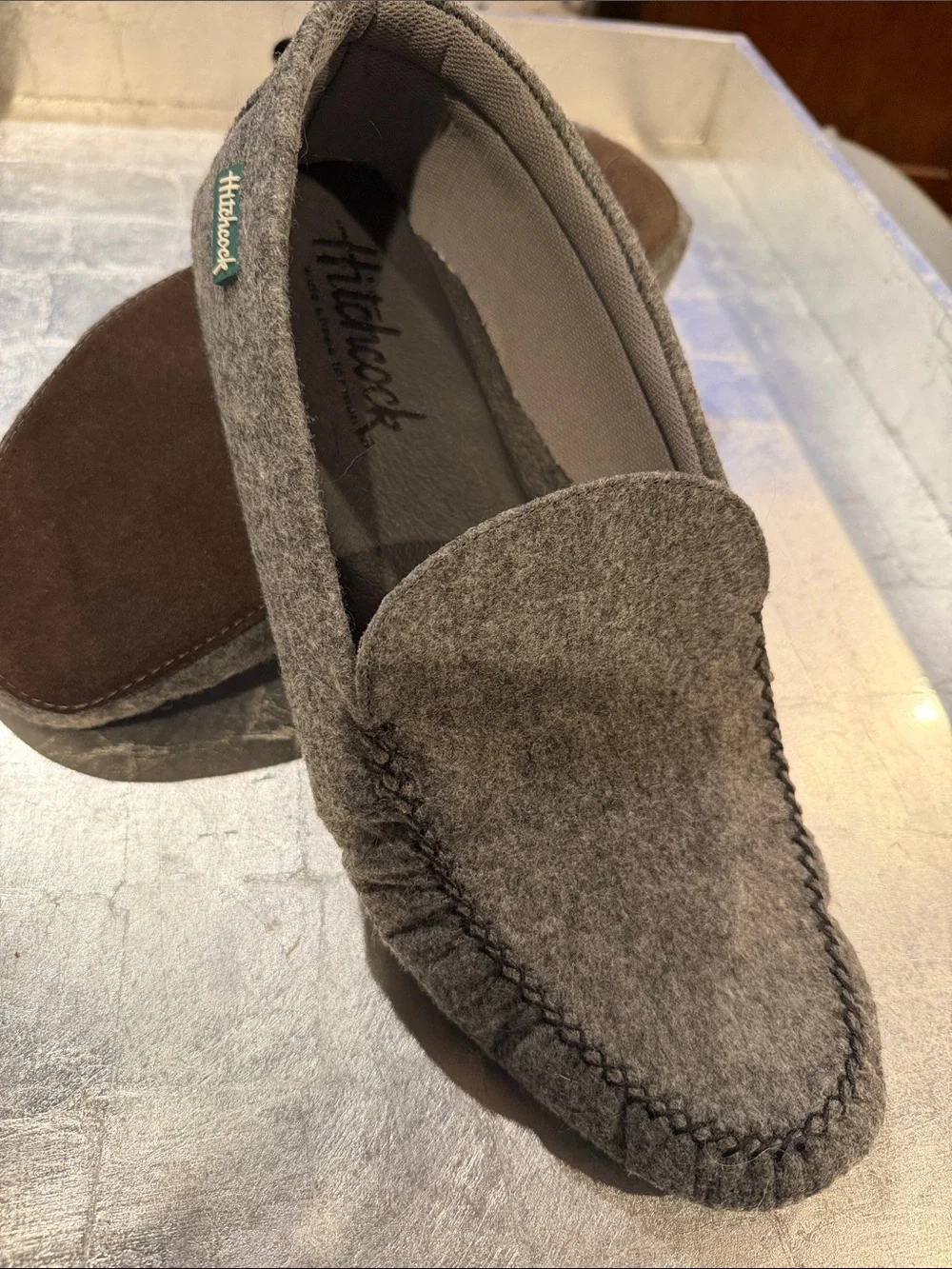 5E Extra-extra Wide feather light Hitchcock Moccasin Slippers